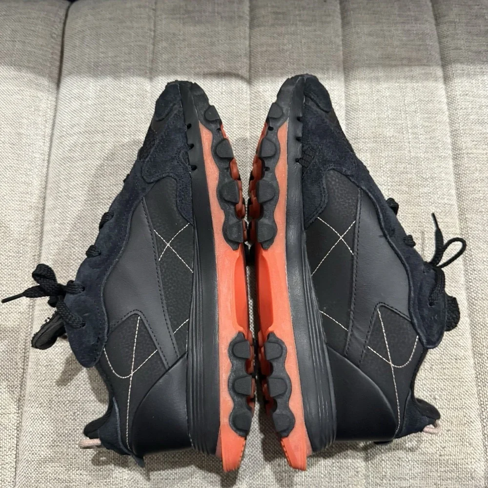 Cardi B x Reebok Classic Leather Core Black Fiery Orange Shoe Sneaker GY5925 9.5